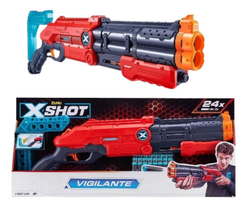 Pistola Lanzador Dardos X24 Vigilante Zuru Juguete Original
