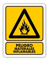 Comprar Señalamiento Peligro Materiales Inflamables 20x25 