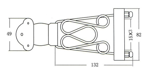 Imagen 4 de 4 de 4 String Guitar Electric Bass Tailpiece Bridge Con Marco Con