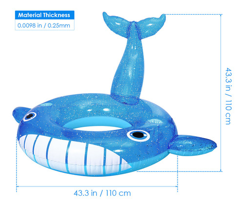 Piscina Inflable Para Ballenas Ibasetoy, Piscina Flotante, A
