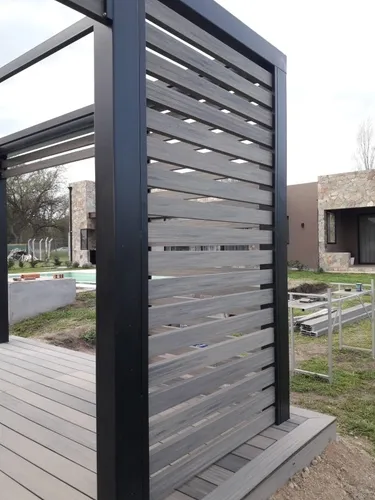 Deck Pvc Wpc Listón Co Extrusión Símil Madera Doble Faz