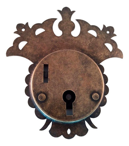 Fechadura Baú Envelhecida Enfeite Rustico Exclusivo R1349
