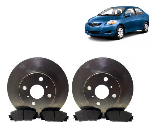 Discos + Pastillas Toyota Yaris 1.5 [2006-2013]