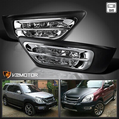 Fits 2002-2004 Honda Cr-v Crv Clear Bumper Lights Driving Kg