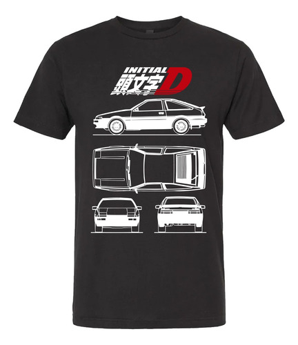 Playera Initial D Anime Racing Trueno Autos Carreras M3595