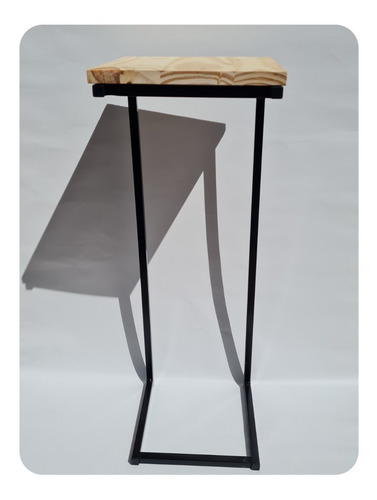 Imagen 2 de 10 de Mesita De Arrime Hierro Industrial Auxiliar Sofá Sillón Mesa