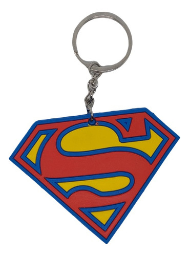 Llavero Superman Goma Logo Dc Super Heroes