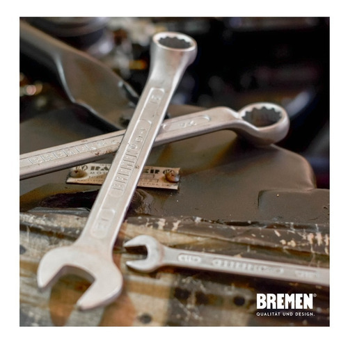 Llave Combinada Acodada 15 Mm Profesional Bremen 3512