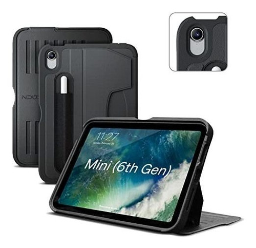 Funda Super Resistente Para iPad Mini 6 Zugu Case Negro