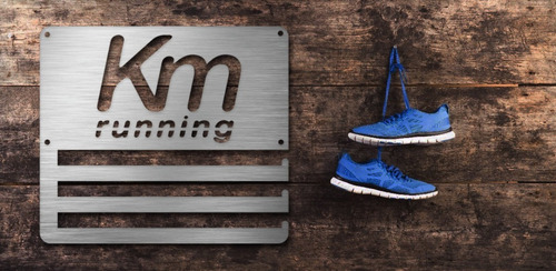 Imagen 2 de 6 de Medallero Km Running Porta Medallas Personalizado Gratis