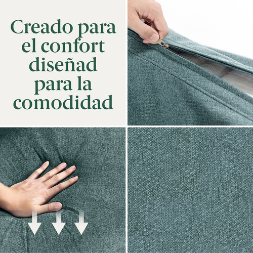 Sofá Colton Zinus 2 Cuerpos Verde