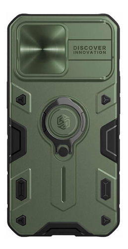 Carcasa Nillkin Camshield Armor Para iPhone 13 Pro-verde