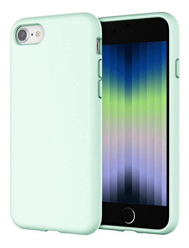 Funda Jetech Para iPhone SE 3 De Silicona Espuma De Mar