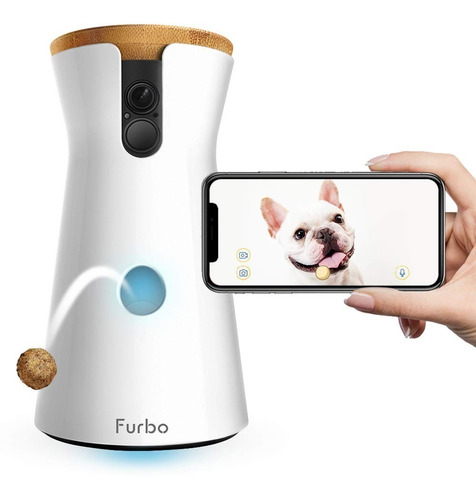  Camara Para Perros Wifi 1080p Nocturna Lanza Comida Altavoz