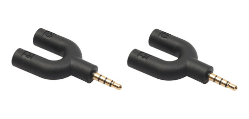 Adaptador Tipo U, Conector Dual De Auriculares De 3,5 Mm Par