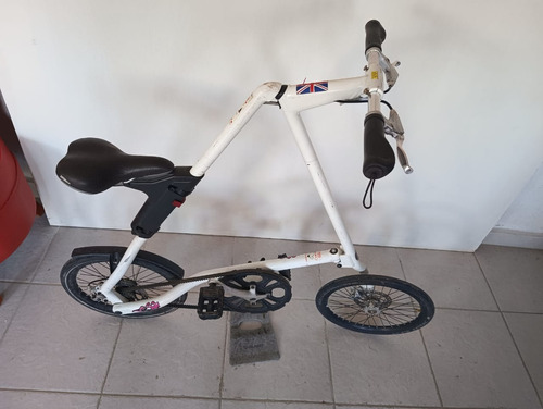 Bicicleta Gris Plata Y Blanco Strida 18 