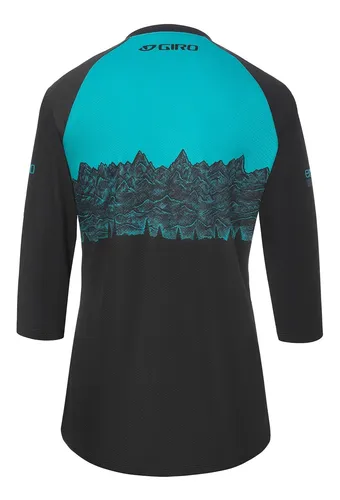 Jersey Manga 3/4 Giro Roust Mujer Negro