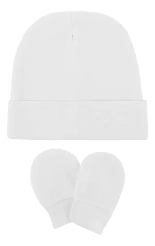 3 Gorros Y Guantes Suaves Para Recien Nacidos En Colores Var