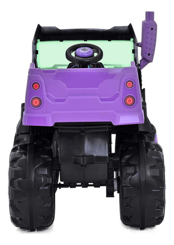 Camión Eléctrico Prinsel Monster Ghost Morado 12v