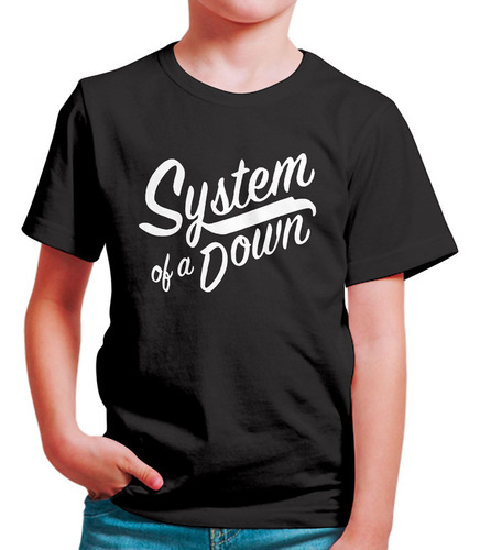 Polo Niño System Of A Down White (d1085 Boleto.store)