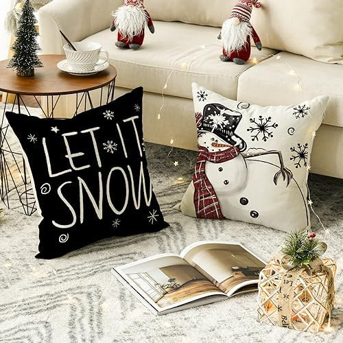Avoin Colorlife Feliz Navidad, Snowman, Let It Snow, Ca
