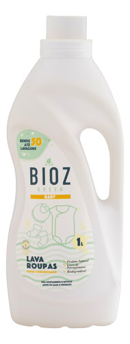 Sabão super concentrado Bioz Green Baby frasco 1 L