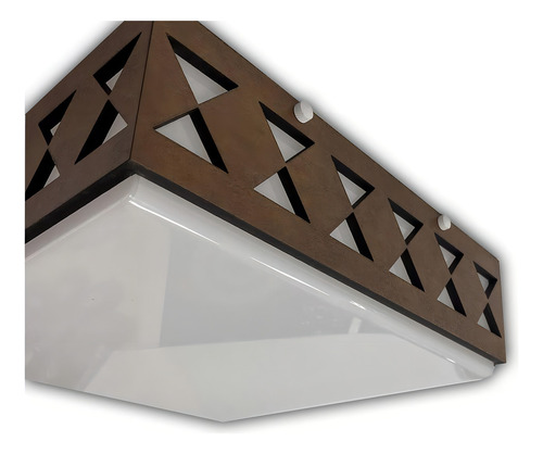 Luminária Plafon Madeira Estaleiro Peg Bmsd 40 Cm
