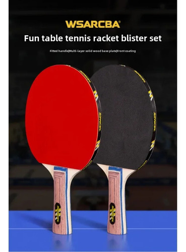 Set De Raqueta De Ping Pong Para Jóvenes Con 4 Bolas
