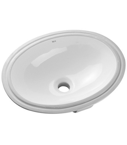 Imagen 1 de 2 de Bacha de baño bajo mesada Roca Trevi blanco