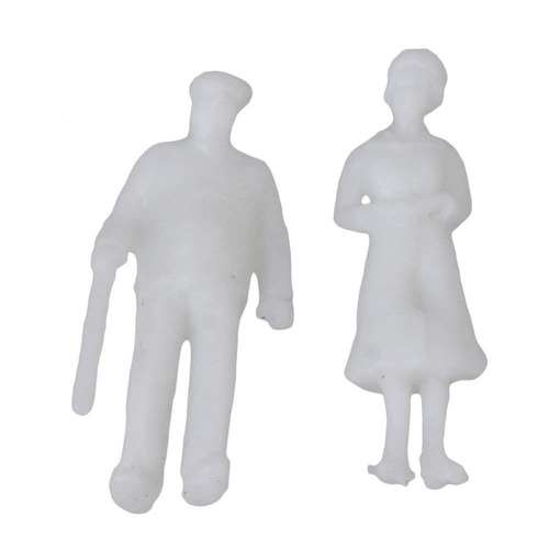 Figuras 100 Modelo Escala Pack De 100: Bqlzr Blanco Sin Pint