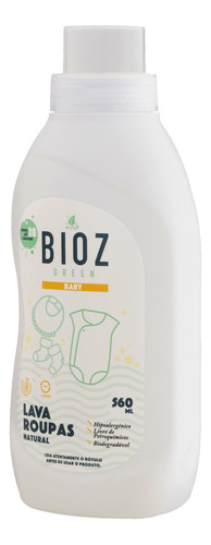 Sabão líquido Bioz Green Baby Natural frasco 560 ml