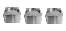 Comprar Kit 3 Bases Cuadrada Porta Extintor En Acero Inox 26x26x18 