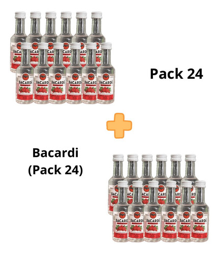 Bacardi Raspberry Mini 50ml-pack 24 Unidades