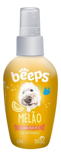 Pet Society Colônia Para Pets Body Splash Melão 60ml Beeps