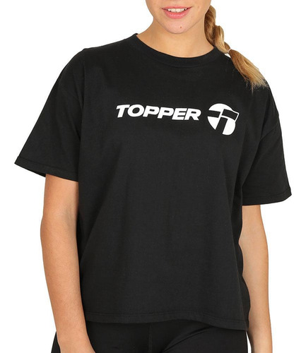 Topper Remera Mujer - Mc Loose Brand Negrbla