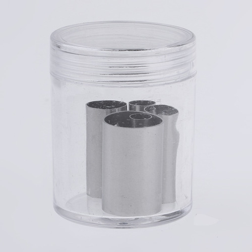 * 7 Unids Acero Inoxidable Forma Redonda Moldes Cilíndricos