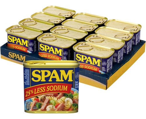 Spam Menos Sodio 340 Gramos Paquete De 12 Unidades