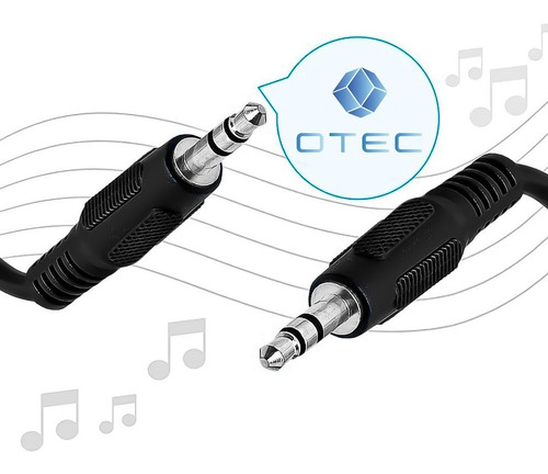 Imagen 5 de 10 de Cable Auxiliar De Audio Estéreo Macho A Macho 1 Metro - Otec