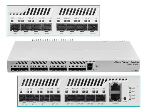 Mikrotik Req-cbls-c13 16-sfp/sfp+10g 1-1000 Console L6 Dual-