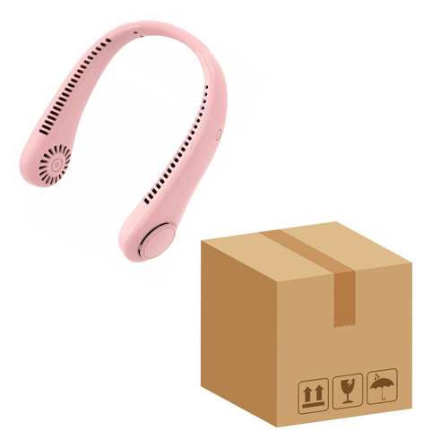 20 Pzs Ventilador De Cuello Recargable Para Hogar Oficina Rosa
