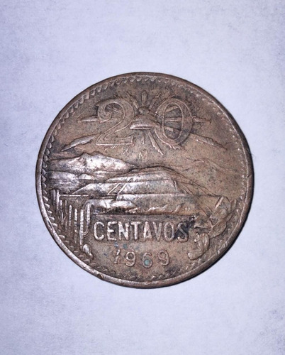 Moneda De 10 Centavos Mexicanos De 1969