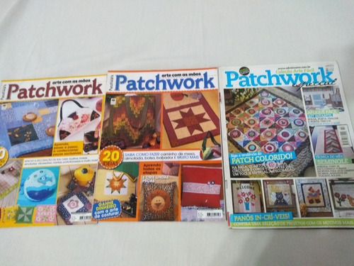 Lote X 3 Revistas Patchwork Brasileras Costura Palermo