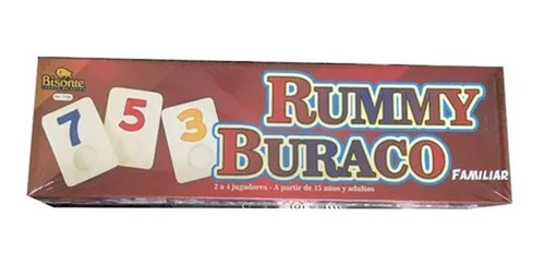Rummy Buraco Familiar Bajorelieve Juego Mesa Local