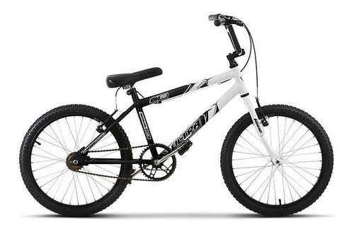 Bicicleta  Ultra Bikes Bike Aro 20 Bicolor freios v-brakes cor preto-fosco/branco