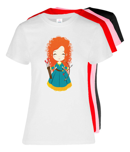 Blusa Para Dama Color Diseño Princesa Valliente #2