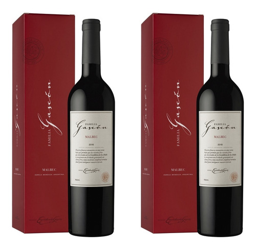 Estuche Familia Gascon Malbec X750cc X2