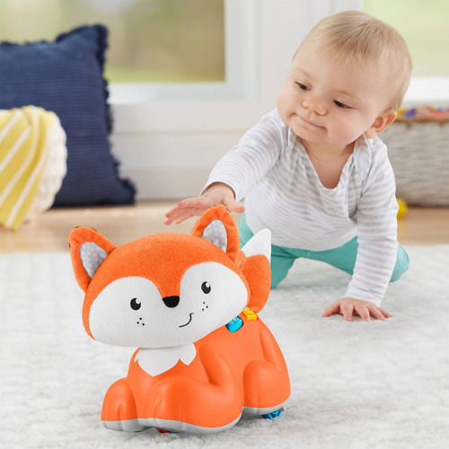 Zorrito Primeros Gateos Fisher Price Sonidos Textura Y Luces