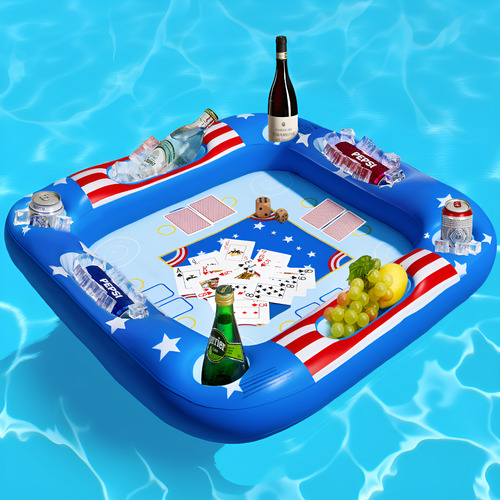 Mesa De Juego Inflable Con Naipes Impermeables