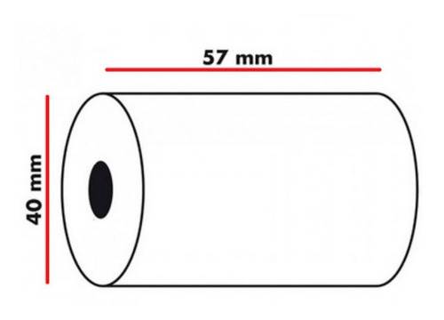 Rollo Papel Termico 57 Mm Punto De Venta Registradora Pack