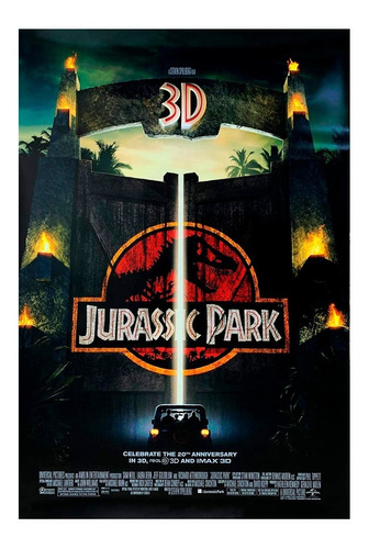 Oferta! Poster Original De Cine Jurassic Park De Colección